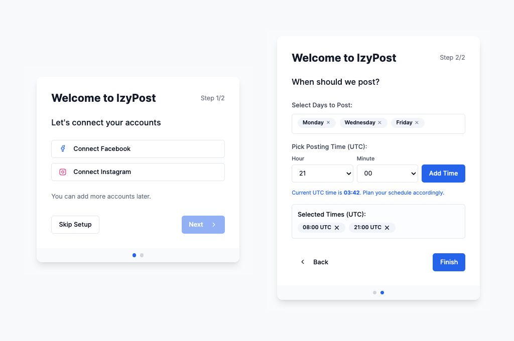 Connect Your Social Accounts
